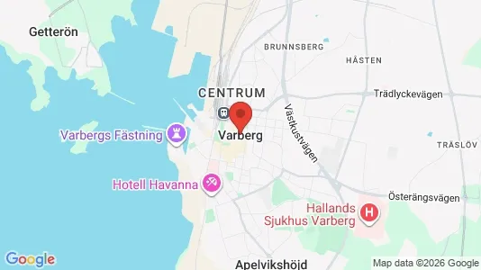 Fastighetsmarker till försäljning i Varberg - Bild från Google Street View