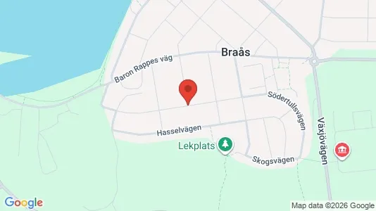 Fastighetsmarker till försäljning i Växjö - Bild från Google Street View